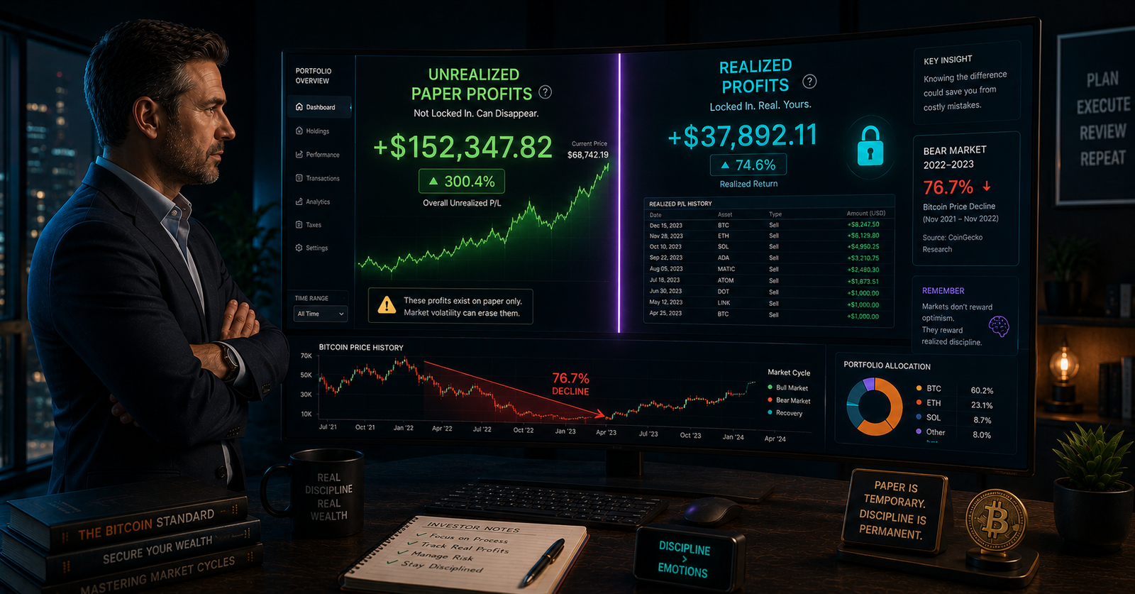 Paper Profits vs. Real Profits: Why Most Crypto Investors Confuse the Two