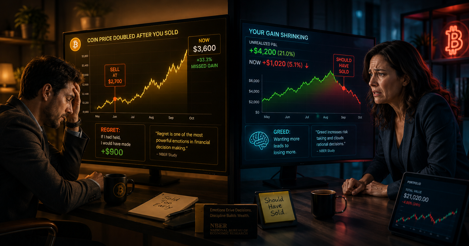 How Regret and Greed Distort Your Perceived Crypto Gains