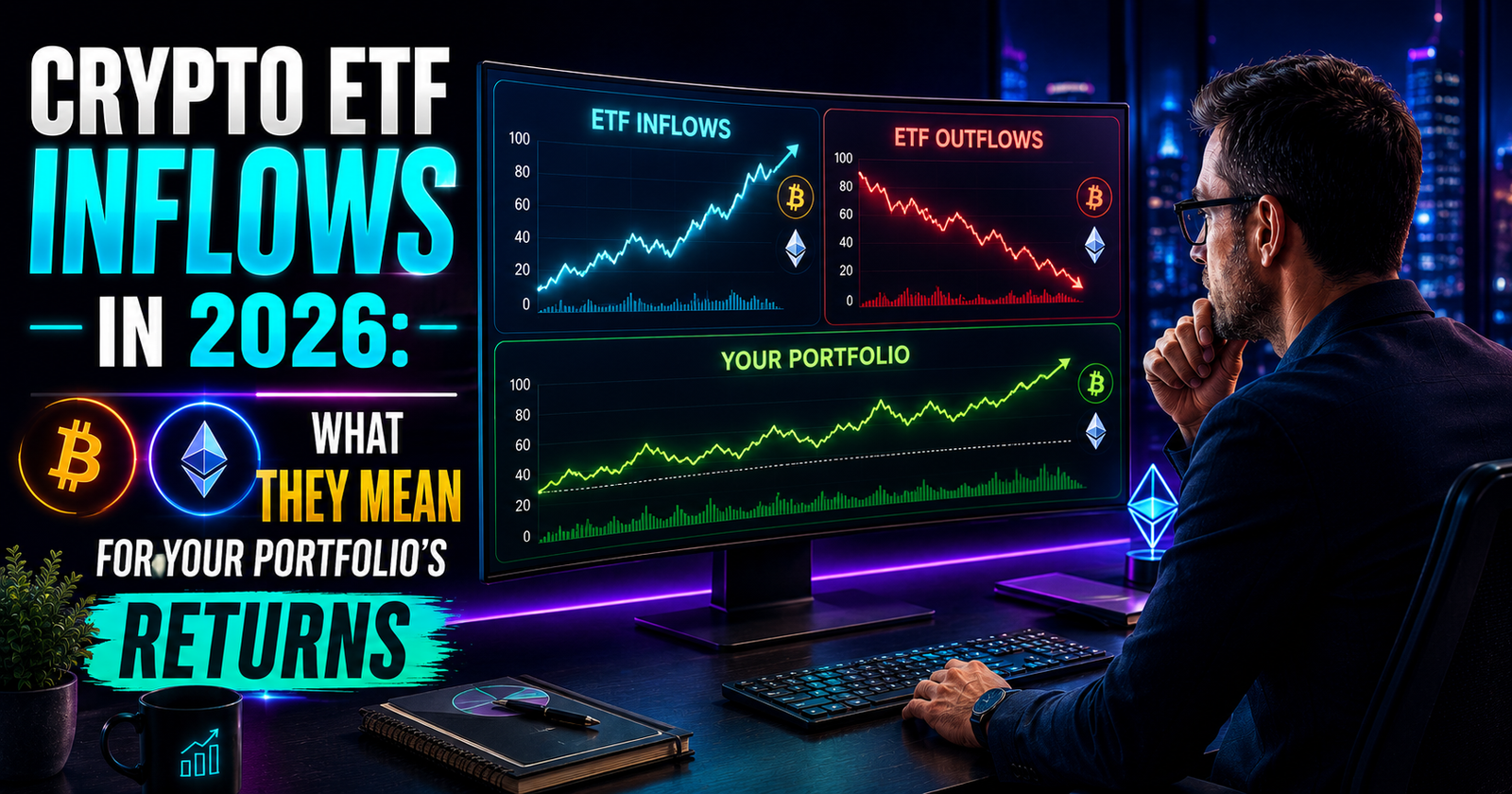crypto ETF inflows and outflows in 2026 — what institutional fund flows mean for your portfolio returns