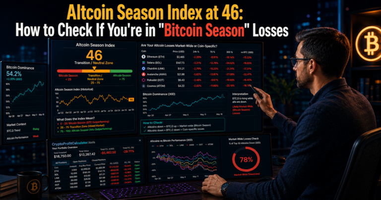 Altcoin Season Index at 46 How to Check If You’re in Bitcoin Season Losses