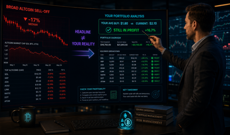 How to Check If You’re Still Profitable After a Broad Altcoin Sell-Off