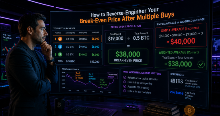 How to Reverse-Engineer Your Break-Even Price After Multiple Buys