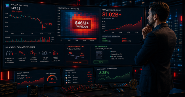 Crypto Liquidation Events Explained: How $46M+ Wipeouts Affect Spot Holders