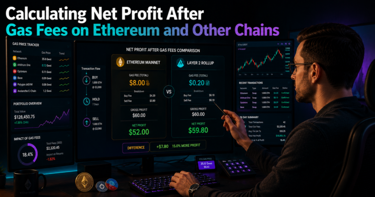 Calculating Net Profit After Gas Fees on Ethereum and Other Chains