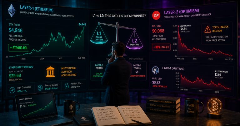 Layer-1 vs. Layer-2 Tokens: Which Gave Better ROI This Cycle?