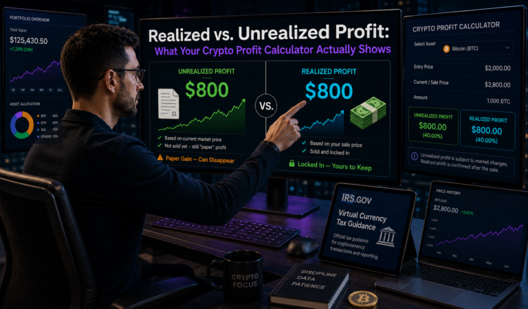 Realized vs Unrealized Profit What Your Crypto Profit Calculator Actually Shows