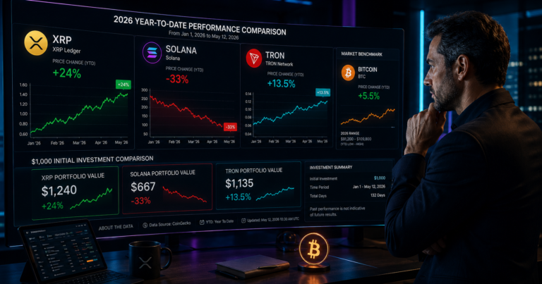 XRP vs. Solana vs. TRON: Comparing Real 2026 Profit Performance